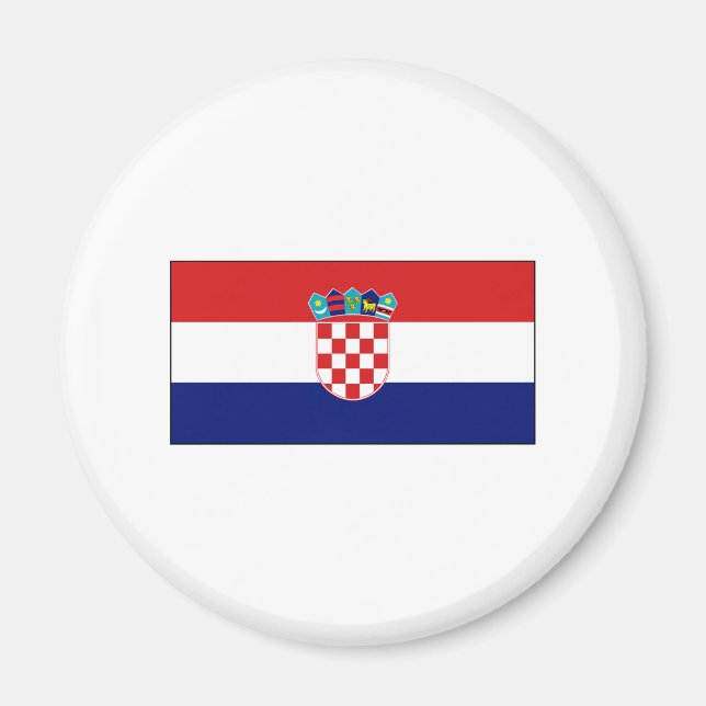 Imán Internacional FLAG de Croacia (Frente)