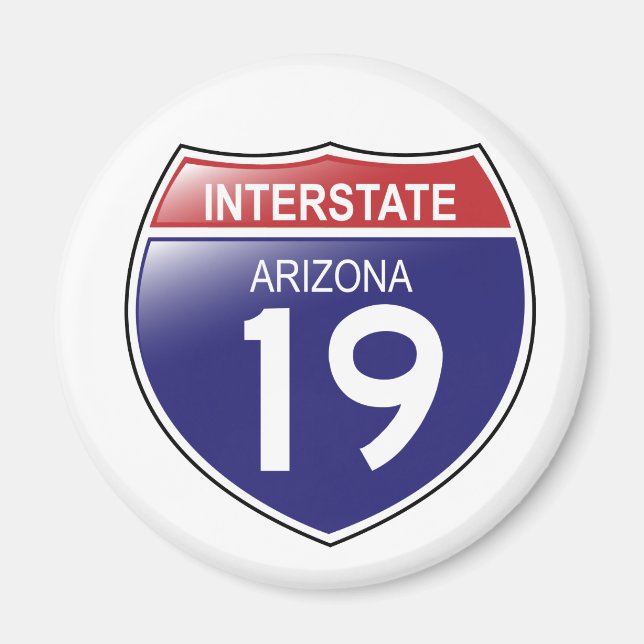 Imán Interstate 19 Arizona Magnet (Frente)