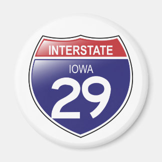 Imán Interstate 29 Iowa Magnet