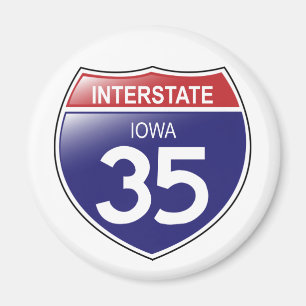 Imán Interstate 35 Iowa Magnet