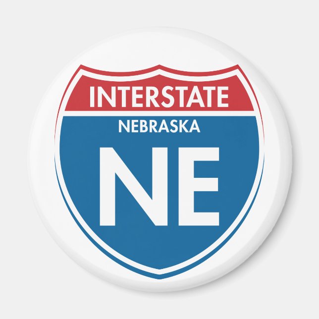 Imán Interstate Nebraska NE (Frente)