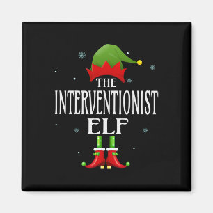 Imán Intervencionista Elf Xmas Grupo Familiar Coinciden