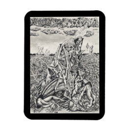 Imán Intimidación, dibujo a tinta Flexible