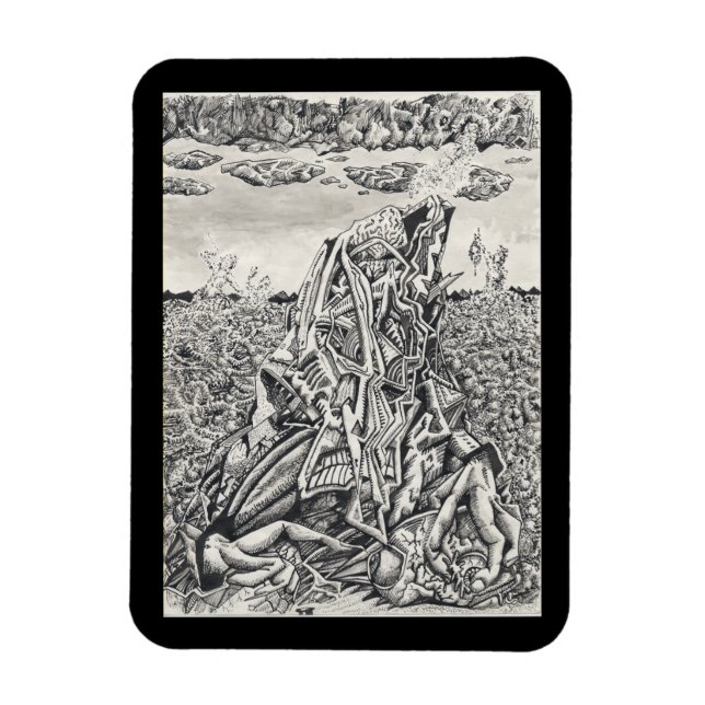 Imán Intimidación, dibujo a tinta Flexible (Vertical)