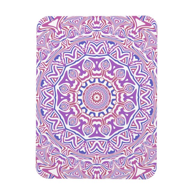 Imán Intrincado Audaz Groovy Boho Hippie Resumen Mandal (Vertical)