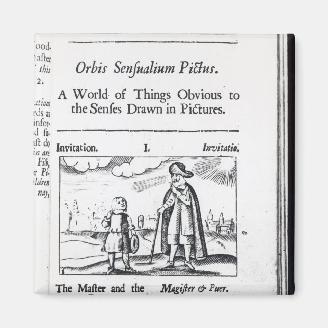 Imán Introducción a "Orbis Sensualium Pictus" (Frente)