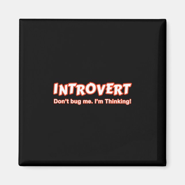 Imán Introvert - No me engañes, estoy pensando (Frente)