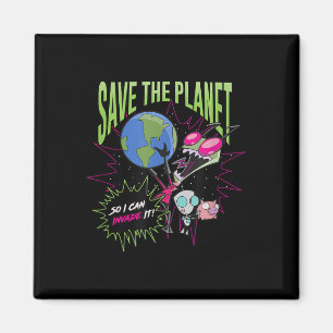 Imán Invader Zim Earth Day Salvar El Planeta Para Que P