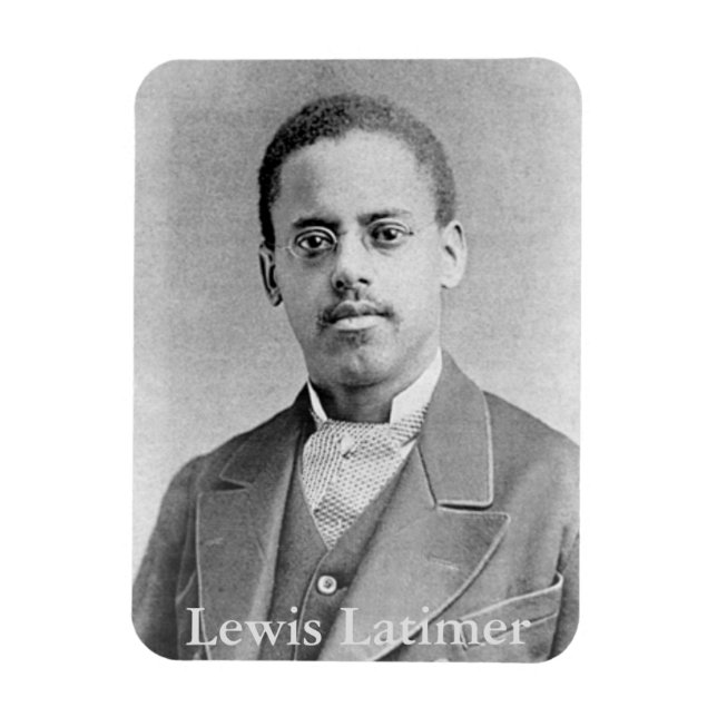 Imán Inventor afroamericano Lewis Latimer (Vertical)