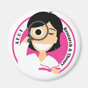 Imán Investigación de AECT y logotipo Imán-Femenino d