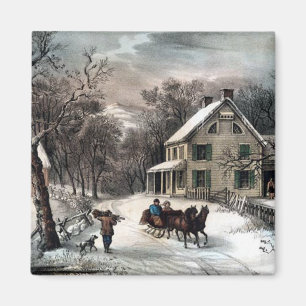 Imán - invierno americano de la granja