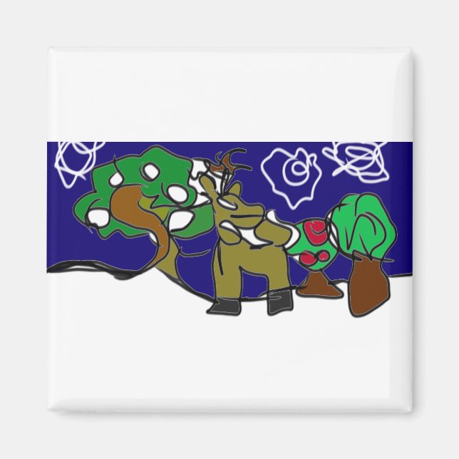 Imán Invierno de amor a los venados (Frente)