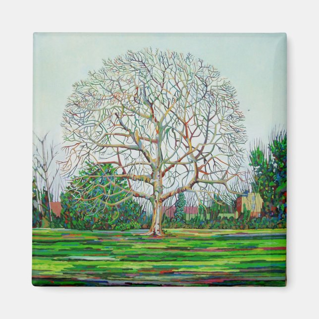 Imán Invierno de Bow Tree (Frente)