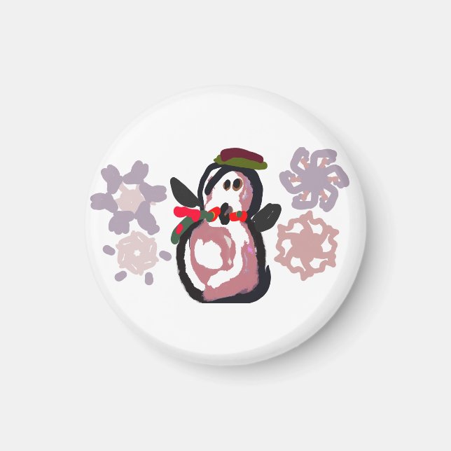 Imán Invierno de pingüino (Frente)