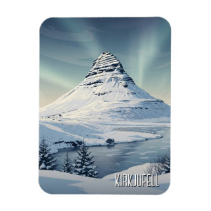 Imán Invierno en Kirkjufall, Islandia Travel
