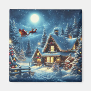 Imán Invierno/Santa/Navidades/Nieve