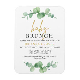 Imán Invitación a Eucalyptus Baby Shower Brunch