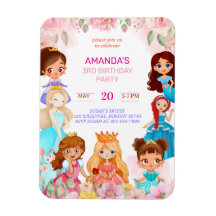 Invitación a la fiesta de cumpleaños de la princes