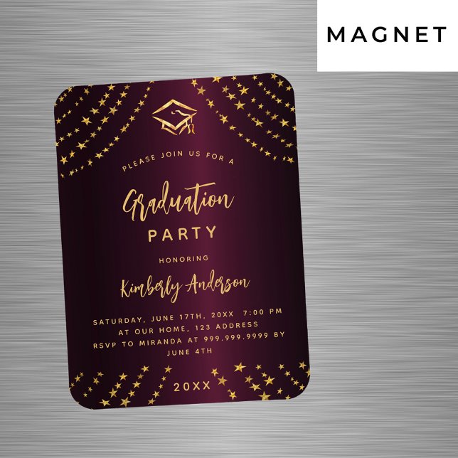 Imán Invitación a la fiesta de graduación de estrellas  (Subido por el creador)