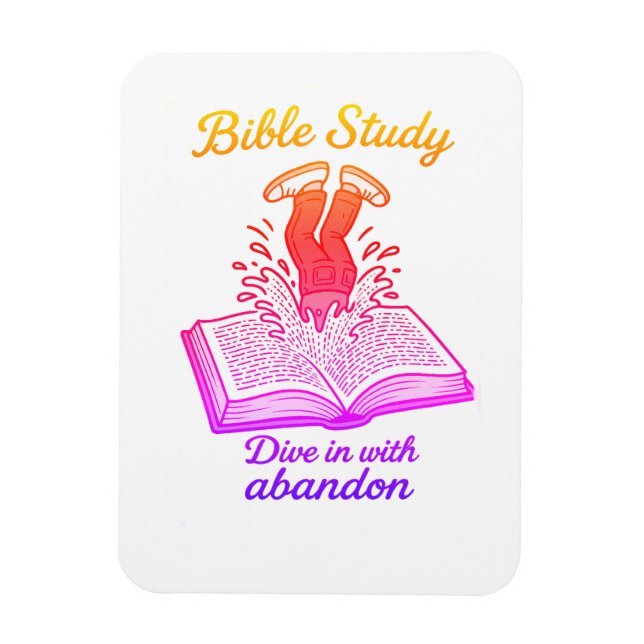 Imán Invitación a un estudio de la biblia (Vertical)