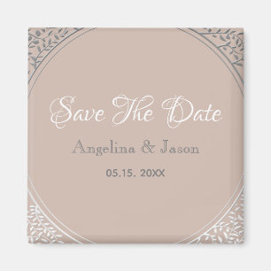 Imán Invitación de Ahorro de Fecha de Boda Rosa Polvori