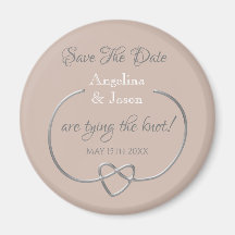 Invitación de boda Dusty Rose para guardar la fech
