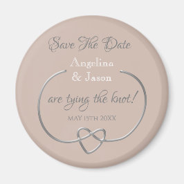 Imán Invitación de boda Dusty Rose para guardar la fech