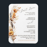 Imán Invitación de bodas de flores de otoño flexible<br><div class="desc">Elegante Fall Otoño Flores Boda Invitación Imán Flexible. Esta invitación a la boda Flexible Magnet es una mezcla de elegancia intemporal y encanto de temporada. Con una delicada variedad de flores de otoño, cada invitación está meticulosamente diseñada con caligrafía de escritura para evocar un sentido de romance clásico. El texto...</div>