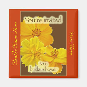 Imán Invitación de Despedida de Soltera Cosmos