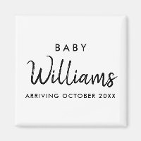 Invitación de embarazo moderna