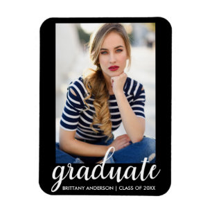 Imán Invitación de fotografía de moda para graduación d
