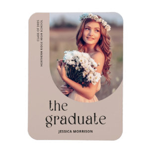 Imán Invitación de Grado de Arco Minimalista Graduado R