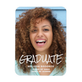 Imán Invitación de Graduación de Foto