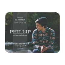 Invitación de Graduación de Foto Gris en Banner