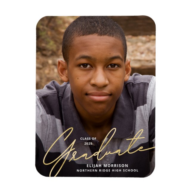 Imán Invitación de Graduación de Fotografía por Sobrepo (Vertical)