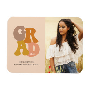 Imán Invitación de Graduación de Fotografías de Vibe Re