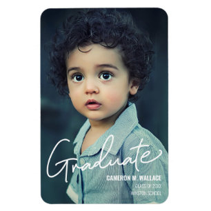 Imán Invitación de graduación de niños de jardín de inf