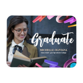 Imán Invitación de graduación elegante personalizada