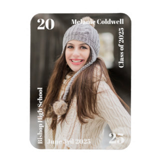 Imán Invitación de graduación moderna personalizada