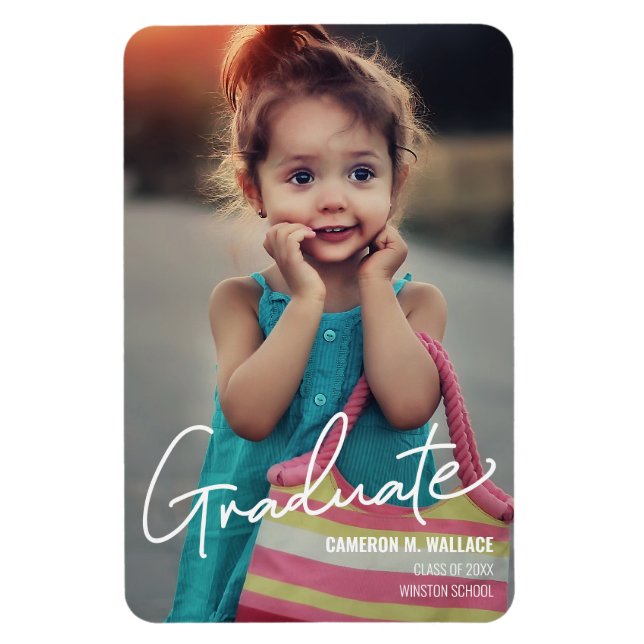 Imán Invitación de graduados de jardines de infancia pe (Vertical)