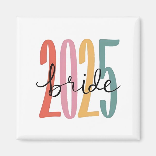Imán invitación de novias de 2025 (Frente)