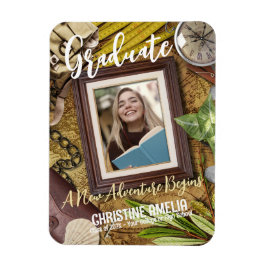 Imán Invitación de tema de aventura vintage personaliza