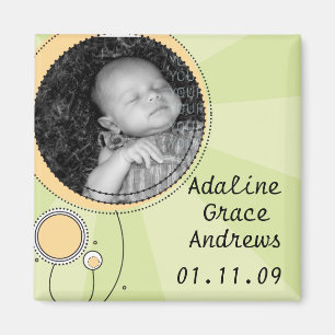 Imán Invitación del bebé