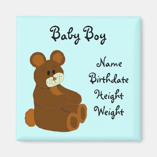 Imán Invitación del bebé