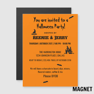 Imán, Invitación divertida de fiesta Feliz Hallowe