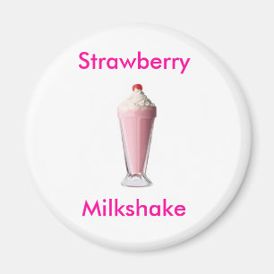 Imán Invitación dulce de la fresa