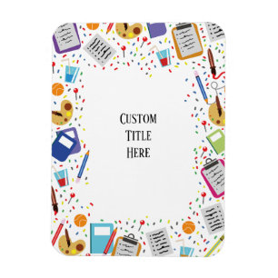 Imán invitación escolar personalizada