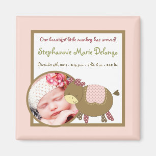 Imán invitación Magnet Abby's Farm Pink Girly