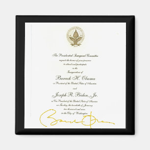 Imán Invitación oficial a la firma de Obama