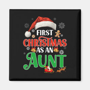 Imán Invitación Primera Navidad Como Una Tía Que Coinci